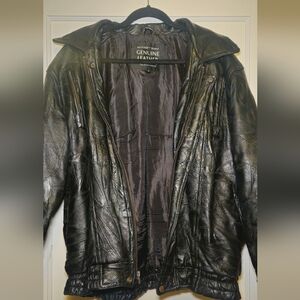 Maxam Vintage Black Lambskin Leather Jacket